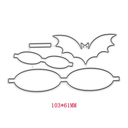 Bats Bow Tie Shape Metal Cutting Dies Stencil DIY Scrapbooking Album Stamp Paper Card Embossing Craft Decor