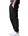 Match Men's Loose Fit Chino Washed Jogger Pant (30, 6535 Black)