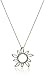 Amazon Collection 10k Yellow Gold Diamond Accent Sun Pendant Necklace