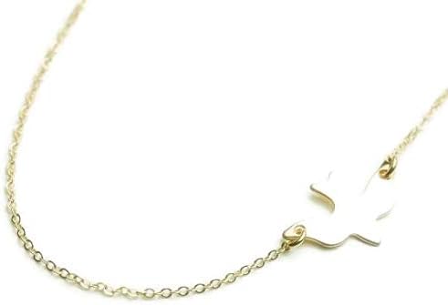 NESADove Bird of Peace Shaped Cross Collar Choker Statement Necklace