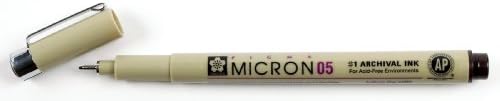Pigma Micron Pen 05 .45mm Open Stock-Sepia; 10 Total