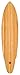 Bamboo Skateboards Hard Good Blank Long Board (Square Tail), 38.75 x 9.65-Inch, Natural