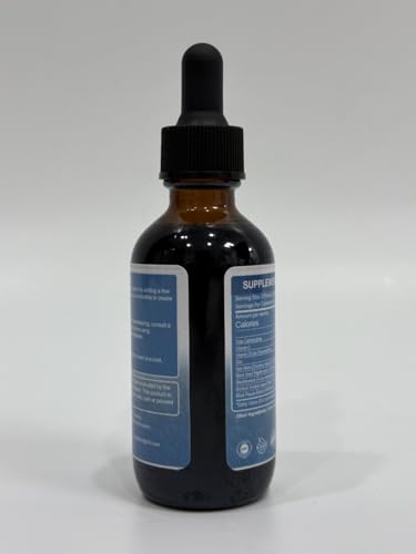 SEA MOSS LIQUID DROPS WITH BURDOCK ROOT BLADDERWRACK, ELDERBERRY, IRISH SEA MOSS WITH VITAMIN C&D3 FOR IMMUNITY BOOSTER, DIGESTIVE HEALTH, SKIN, SUGAR-FREE ORIGINAL FLAVOR, 2 FL OZ