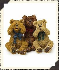 BOYDS BEARS ~ BLINK, HUSH AND SHUSH...YOU KNOW THE DRILL #228420