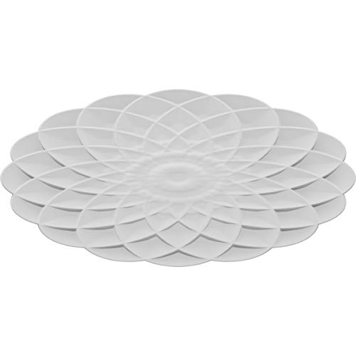 Ekena Millwork ROSC060X030LIMUF 6" W x 3" H x 1/2" P Large Lima Rosette, White