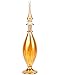 NileCart Egyptian Perfume Bottle large size 9 in. honey color oval shape handmade in Egypt For your perfume, essential oils, Egyptian decoration or party table centerpiece
