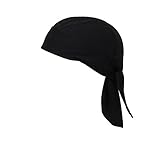 Snowhale cycling running mask doo rag skull cap skull hat (Black)