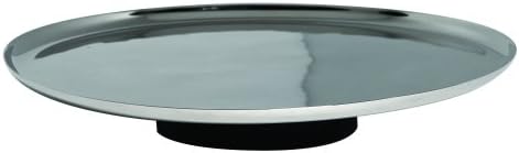 Vera Wang by Wedgwood Elements Stainless Footed 10-Inch Cake Plate