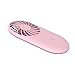Small USB Desk Fan, Mini Handheld Personal Fan W' 2000MA Battery Operated, RGB Color Changing Nightlights, Portable Silicone Donut Base Storing Micro USB Charging Cable for Office Outdoor Travel