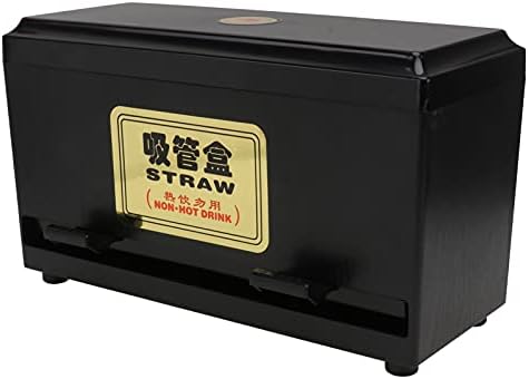 Straw Dispenser With Stainless Steel Lid Straw Holder For - View #9