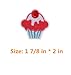 20 Pcs Random assorted 3-10cm Iron On Embroidered Applique DIY Decoration Patch Set - Hamburger French Fries Ice Cream Fruit Pineapple Cherry Strawberry Milk Balloon Banana Cocktail Donut Patch