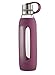 Contigo Purity Glass Water Bottle, 20oz, Radiant Orchid with Silicone Tether