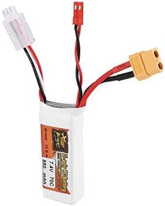 WEIHAN ZOP Power 7.4V 850mAh 70C 2S 1P Lipo Battery JST XT60 Plug Rechargeable for RC Racing Drone Helicopter Car Boat Model