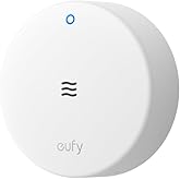 eufy Security Flood &amp; Freeze Sensor E20, Water Leak Detector &amp;Freeze Alarm | Extended Reach with Cable, 75 dB Alarm, 5-Year Battery, Requires HomeBase 2, 3, Mini, or Pro. For Basement, Kitchen, Laundry