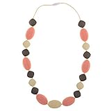 Chew-Choos – 'Cutie Pie' Silicone Teething Necklace - Modern Chic Baby Teether (Gossamer Dream)