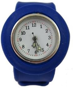 vibeWEAR Silicone Slap-On Watch - Quartz Authentic Slap Watch - Blue