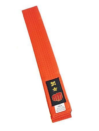 Longford Store UK Karate Belt Martial Arts Taekwondo Judo Kickboxing Ju-Jitsu Shotokan (Orange, 240cm Junior)