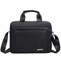 COAFIT Men Briefcase Business Briefcase Top Handle Bag with Shoulder Strap (Black)