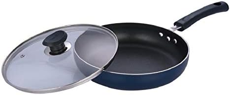 Vinod Zest Non Stick Deep Fry Pan with Glass Lid