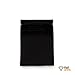 Resealable Mylar Smell Proof Ziplock 3x4 Bags x 100 Pcs (Metallic BLACK, 2.9 x 3.9 in / 7.5 x 10cm) for Food Storage, Sample, Cute Packaging by HallGEMs