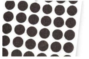 ART AND FRAME SUPPLY Framer Supply Heavy Duty Felt Pad Bumpers – Self-Adhesive Rubber Furniture Pads, Cabinet Door Bumpers, Drawer Stoppers, Wall & Picture Frame Protectors – 1/2" Round, Black, 1000 Pack