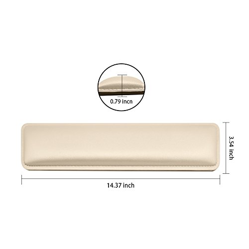Keyboard Wrist Rest Support Set for Office,Home,Computer,Laptop,Ipad & Mac - Ergonomic Comfortable Pads for Easy Typing & Pain Relief Applicable to 87 Keys(Black,White,Silver,Gold) (Gold)