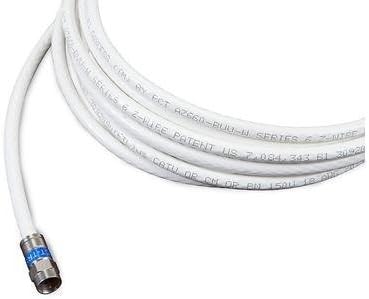 12 Foot RG6 Digital Coaxial Cable with Premium Compression Connectors (12ft, WHITE)