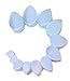 PAIR 2G-38mm TOP GRADE QUALITY Opalite Organic Stone Teardrop Tunnels Plugs Ear Gauges Double Flare Argenon Moonstone