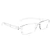 AQWANO Clear Frame Reading Glasses Blue Light Blocking Computer Rimless Readers Anti Glare Filter Lightweight for Women Men,1.5