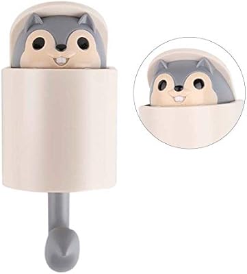 Ly Wey Escudo Gancho De Pared Titular De La Clave Creatividad Outstretch Ardilla Gancho De La Pared Decoracion Del Hogar Accesorios De Cocina Gancho De Bano Percha Color Gray Amazon Es Hogar