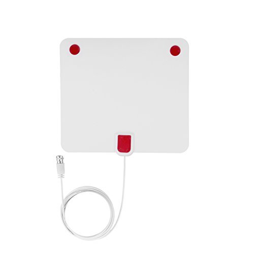 WAAO TV Antenna Indoor HD Digital TV Antenna with 50 Miles Long Range Amplifier HDTV Signal Booster Upgraded Version-13ft Coax Cable USB Power(white)