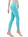 TSLA Yoga Pants Mid-Waist/High-Waist Tummy Control w Pocket Series, Yogabasic Contour(fyp52) – Aqua, Large (Size 10-12_Hip41-43 Inch)thumb 3