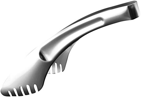 Yannice 8.8 Inch Heavy Duty Non-stick Stainless Steel Kitchen Tongs for salad and meat