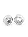 uxcell Metric M5x0.8mm Stainless Steel Finished Hex Nut Silver Tone 50pcs