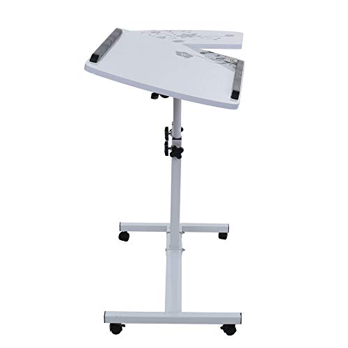 Buybuybuy Folding Laptop Table Stand for Bed, Portable Lap Desk Breakfast Tray for Sofa Couch Floor, Height Adjustable Tablet Reading Drawing Table, Standing Desk Computer Riser, Outdoor Camping Table - Thumbnail 3