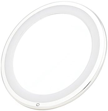Therawell Super Suction LED Lighted 7X Magnification Mirror, Chrome