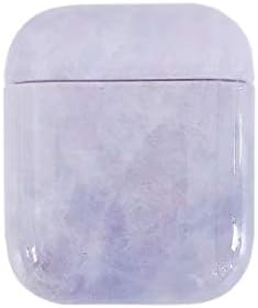 Airpods Case MEIQING Fashion Marble Waterproof Shockproof Cover for Airpods 1 2 Charging Case Earphones Accessorie Great Gift (B)
