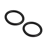 Ruifan Pair of Black Plated Steel Seamless Septum Clicker Ring Lip Helix Tragus Cartilage Earrings Nose Rings Pirecing 14g 10mm