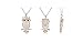 Fashion Stylish Sparkling Owl Crystal Pendant & Necklace For Women And Girls