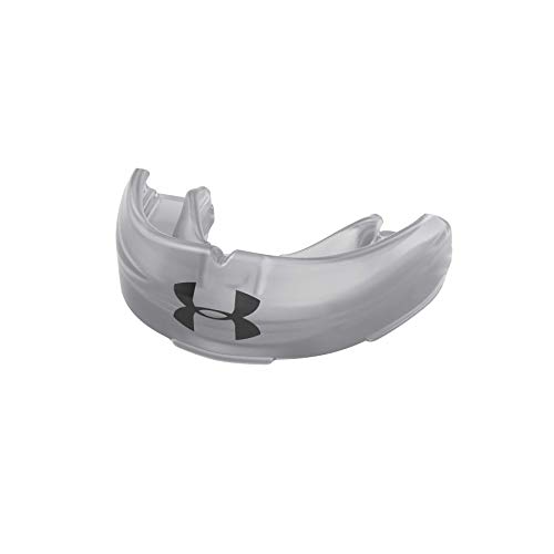 Under Armour Mouth Guard for Braces, Sports Mouthguard for Football, Lacrosse, Hockey, Basketball, Strapless, Youth & Adult
