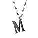 PROSTEEL Initial Letter Necklace,Alphabet Name Jewelry,Men/Women,Personalized Groomsman Bridesmaid Gift,Wedding Minimalist Bridal Party Graduation Gift,Stainless Steel,18K Gold Plated