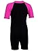 Tuga Girls Shorty 1.5mm Neoprene/Spandex Wetsuit (UPF 50+), Fuchsia, S (7/8 yrs)