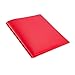 Comix Plastic Pocket Folders with 3 Hole Punched, 12 Pack, Binder Folders with 2 Pockets, Hold Letter Size Paper for School and Office (Red)