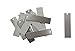 RMP Stamping Blanks, 1/2 Inch x 2 Inch Rectangle w/One Hole, Aluminum 0.032 Inch (20 Ga.) - 50 Pack