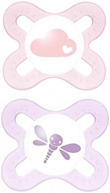 MAM Start 0-2 Months Soother, Pink 2 per pack