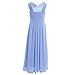 iiniim Big Girl's Chiffon Pageant Party Wedding Flower Girl Dress Junior Bridesmaid Dance Prom Long Gown