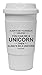Funny Guy Mugs Always Be Yourself Unless You Can Be A Unicorn Travel Tumbler With Removable Insulated Silicone Sleeve, White, 16-Ounce