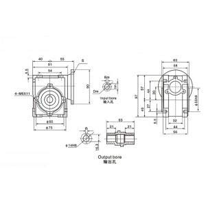 4 BEMONOC+Right+Gearbox+Geared+Reducer