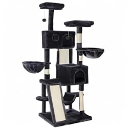 SHA CERLIN 65in Larger Cat Tree Tower Condo for