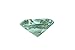 Tripact 100mm (3.93 inch) Diamond Crystal Diamond Jewel Glass Paperweight - 04